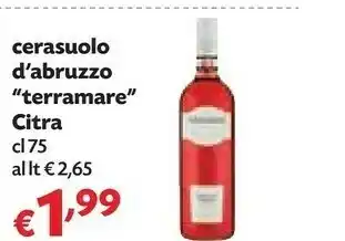 Citra Cerasuolo D'abruzzo Terramare 75 Cl