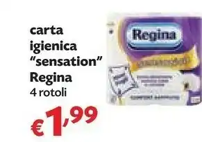 Panorama Regina Carta Igienica Sensation 4 Rotoli offerta