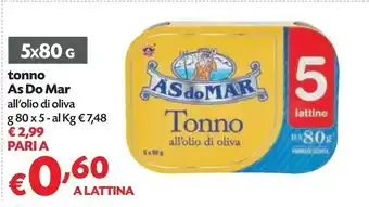 Asdomar ASdoMar - Tonno all'Olio di Oliva 80 g(ml)