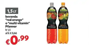 Panorama Pfanner Bevanda Red Orange/ Multivitamin offerta