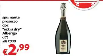 Panorama Alberigo Spumante Prosecco Doc Extra Dry 75 Cl offerta