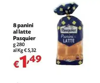 Panorama Brioche Pasquier - 8 Panini Al Latte 280 G(ml) offerta