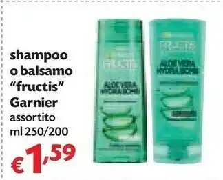Panorama Garnier Shampoo/ Balsamo Fructis offerta