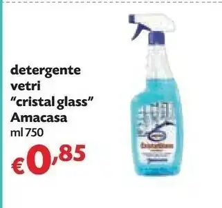 Panorama Amacasa Detergente Vetri Cristal Glass 750 Ml offerta