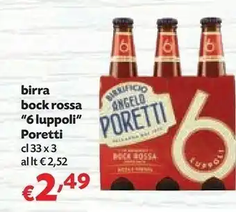 Panorama Angelo poretti Birra Bock Rossa 6 Luppoli 33 Cl offerta