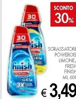 PrestoFresco Finish Sgrassatore Power Gel Limone offerta