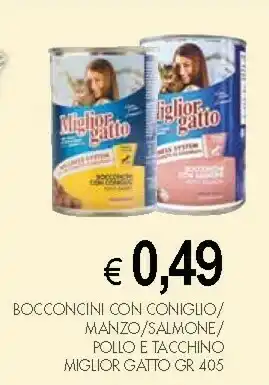 PrestoFresco Morando Bocconcini Con Conigio / Manzo / Salmone / Pollo E Tacchino Miglior Gatto offerta