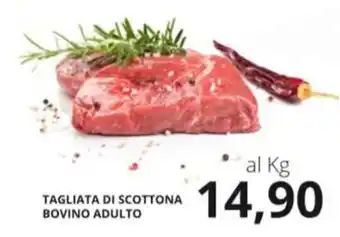 Supermercati Visotto TAGLIATA DI SCOTTONA BOVINO ADULTO offerta