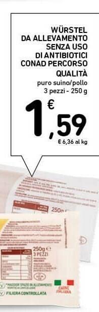 Conad Superstore Wurstel offerta