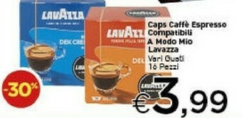 Crai Lavazza Caps Caffe Espresso Compatibili A Modo Mio offerta