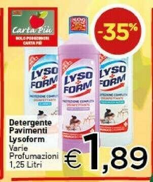 Crai Lysoform Detergente Pavimenti offerta