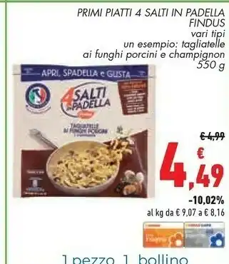 Conad Superstore Findus Primi Piatti 4 Salti In Padella offerta