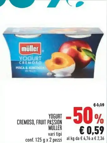 Conad Superstore Muller Yogurt Cremoso Vaniglia 250 G(ml) offerta