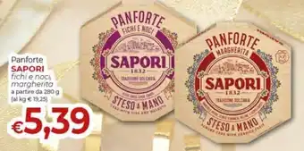 Maxi Nonna Isa Panforte SAPORI fichi e noci, margherita a partire da 280 g offerta