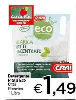 Crai Crai - Detergente Piatti Eco offerta