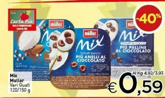 Crai Muller Mix Yogurt Al Cocco Più Cioccolato 150 G(ml) offerta