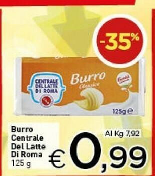 Crai Centrale del latte di roma Burro offerta