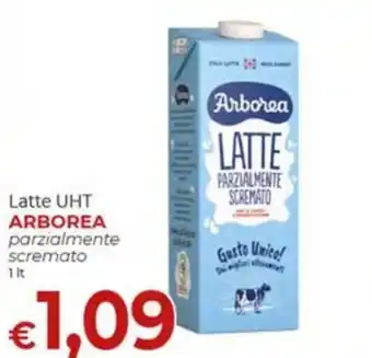 Latte UHT ARBOREA parzialmente scremato 1 lt