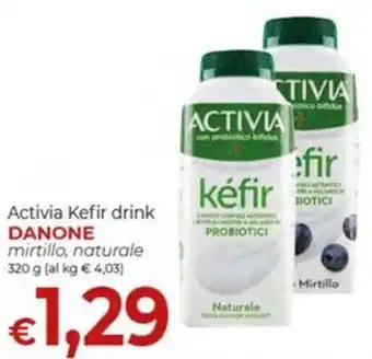 Maxi Nonna Isa Activia Kefir drink DANONE mirtillo, naturale 320 g offerta