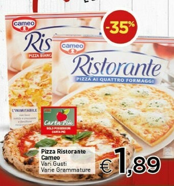 Crai Cameo Pizza Ristorante offerta
