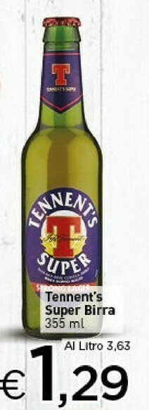 Crai Tennent's Birra offerta