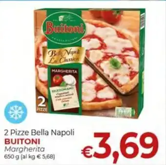 2 Pizze Bella Napoli BUITONI Margherita 650 g
