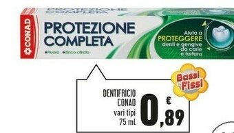 Conad Superstore Dentifricio offerta