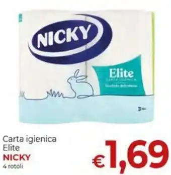 Carta igienica Elite NICKY 4 rotoli