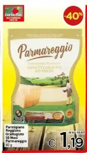Crai Parmareggio Parmigiano Reggiano 30 Mesi Grattugiato 60 G(ml) offerta