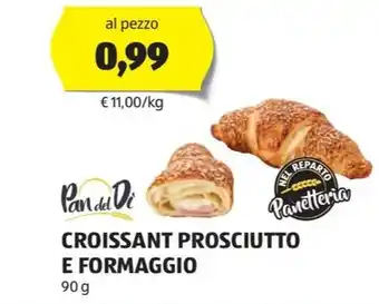 ALDI Pan Del Di CROISSANT PROSCIUTTO E FORMAGGIO offerta