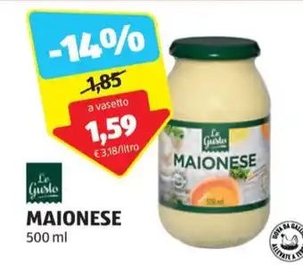 ALDI Le Gusto MAIONESE 500 ml offerta