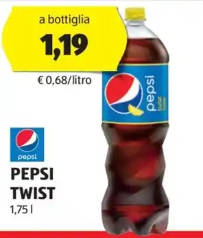 ALDI PEPSI TWIST 1,75 l offerta