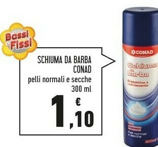 Conad Superstore Schiuma da barba offerta