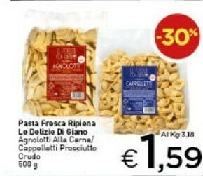 Crai Le delizie Di Giano Agnolotti Alla Carne offerta