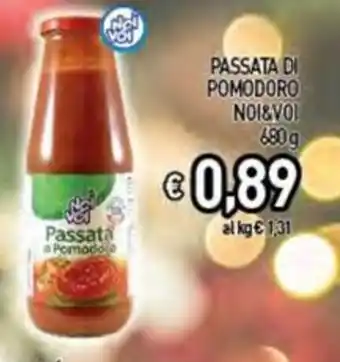 Iper La Spesa PASSATA DI POMODORO NOI&VOI 680g offerta