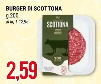 Hardis BURGER DI SCOTTONA g.200 offerta