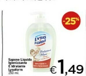 Crai Lysoform Sapone Liquido Igienizzante E Idratante offerta