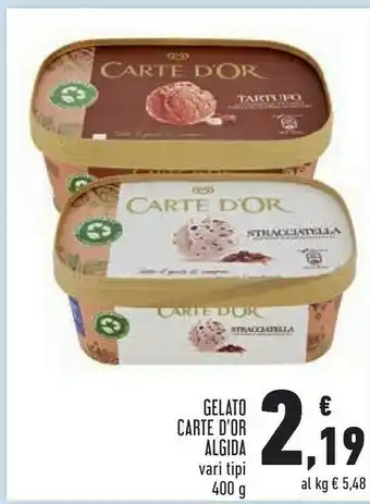 Conad Superstore Algida Carte D'Or Tartufo 400 G(ml) offerta
