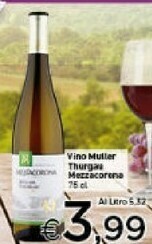 Crai Vino Muller Thurgau offerta