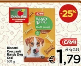 Crai Crai Biscotti Croccanti Randy Dog offerta