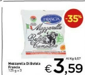 Crai Francia - Mozzarella di Bufala Campana DOP offerta