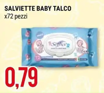 Hardis SALVIETTE BABY TALCO x72 pezzi offerta