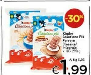 Crai Ferrero Ferrero - Kinder Colazione Più 290 g(ml) offerta