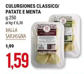 Hardis CULURGIONES CLASSICO/ PATATE E MENTA g.250 offerta