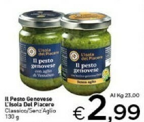 Crai L'isola Del Piacere Il Pesto Genovese Classico 130 G offerta