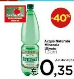 Crai Uliveto Acqua Naturale Minerale offerta