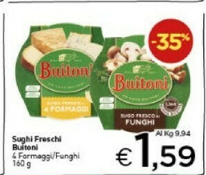 Crai Buitoni Sugo Fresco Ai Funghi offerta