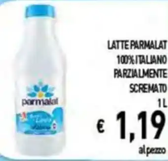 LATTE PARMALAT 100% ITALIANO PARZIALMENTE SCREMATO 1L