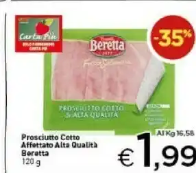 Crai Beretta Prosciutto Cotto Alta Qualità 120 G(ml) offerta