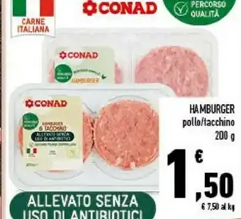 Conad City Hamburger Pollo offerta